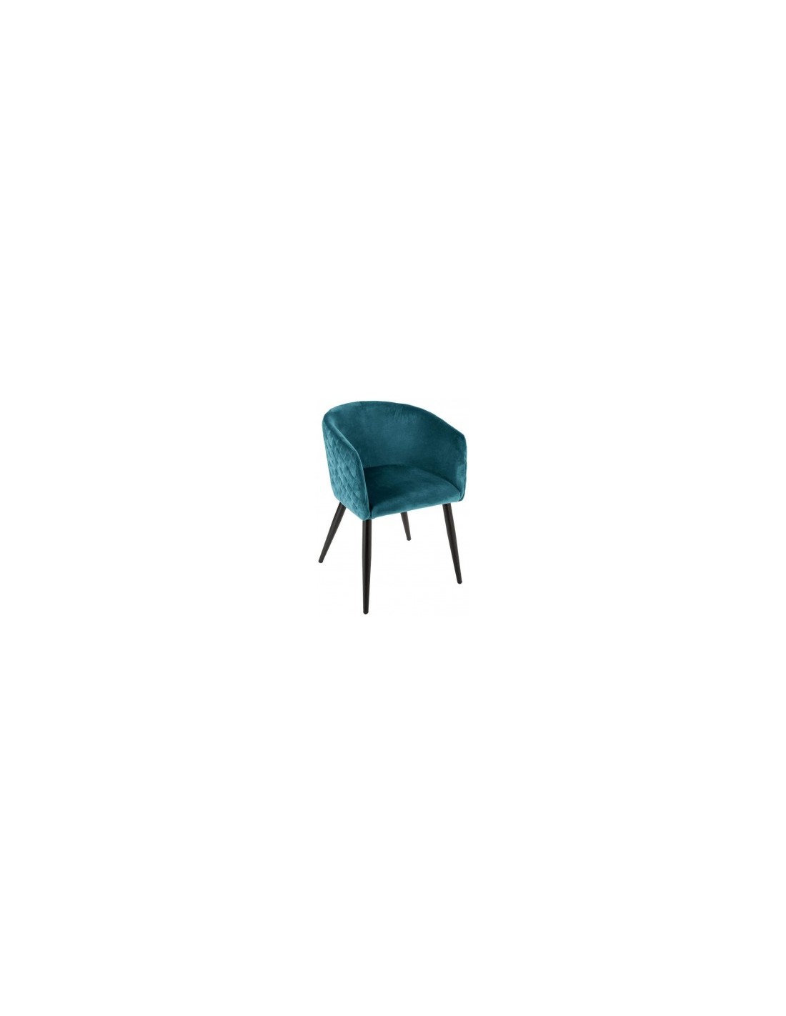 POLTRONA MARLO IN VELLUTO OTTANIO/BLU ANATRA su TreG Ingrosso