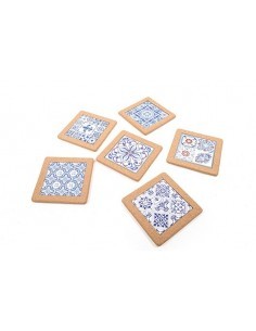 DECORAZIONE CERAMICA/SUGHERO 20X20CM ASSORTITA su TreG Ingrosso