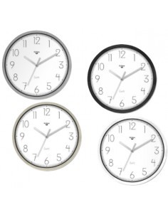 OROLOGIO PARETE D33 BIANCO COLORI ASS su TreG Ingrosso
