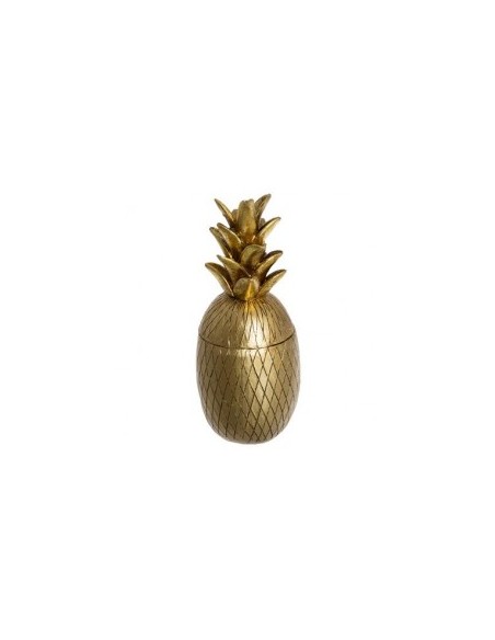 ANANAS CONTENITORE DORATO 24CM su TreG Ingrosso
