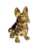 CANE BULLDOG GRES DORATO 22CM su TreG Ingrosso