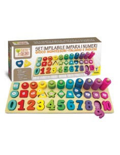 FATTO DI LEGNO 40559 SET IMPARA NUMERI MONTESSORI su TreG Ingrosso