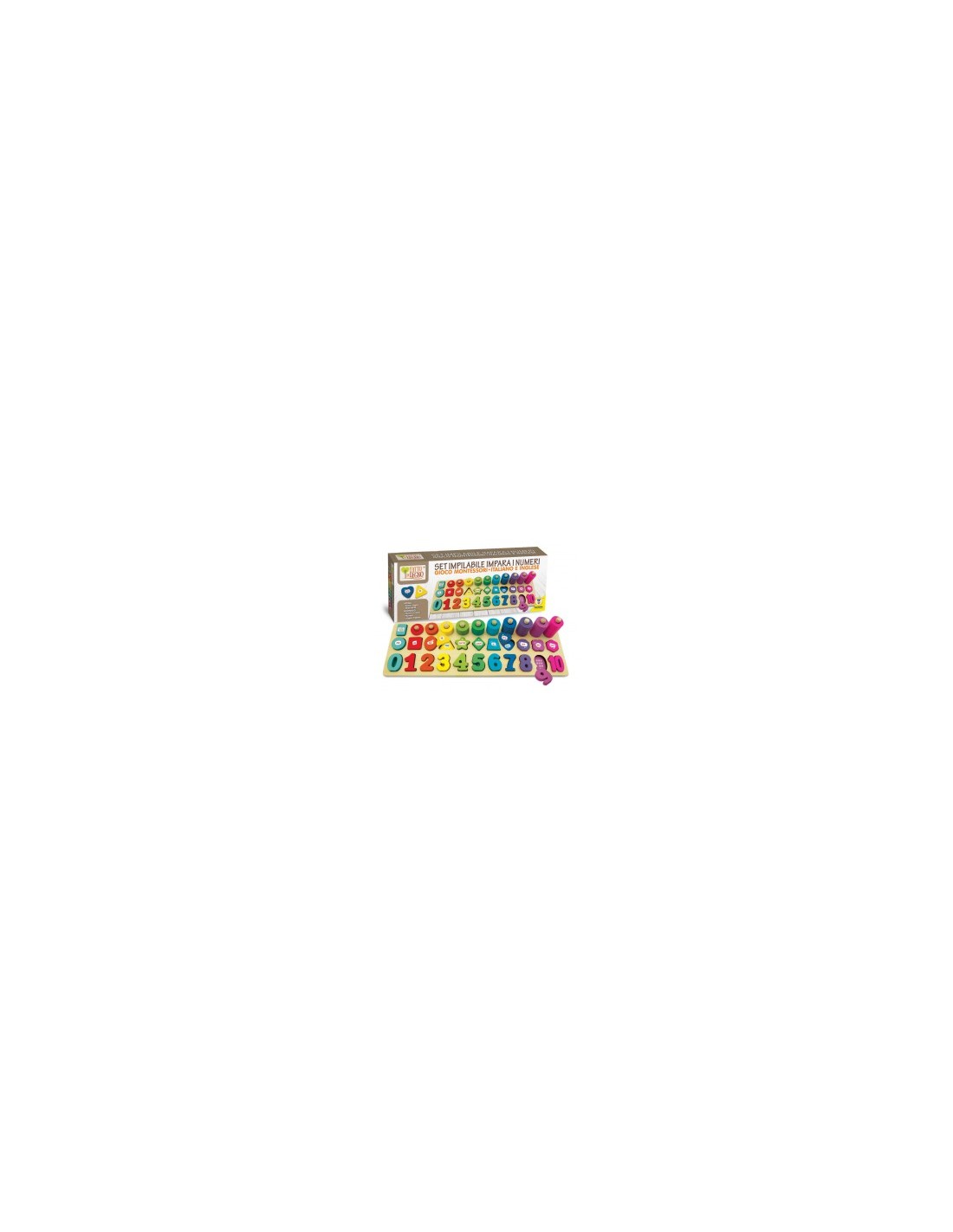 FATTO DI LEGNO 40559 SET IMPARA NUMERI MONTESSORI su TreG Ingrosso