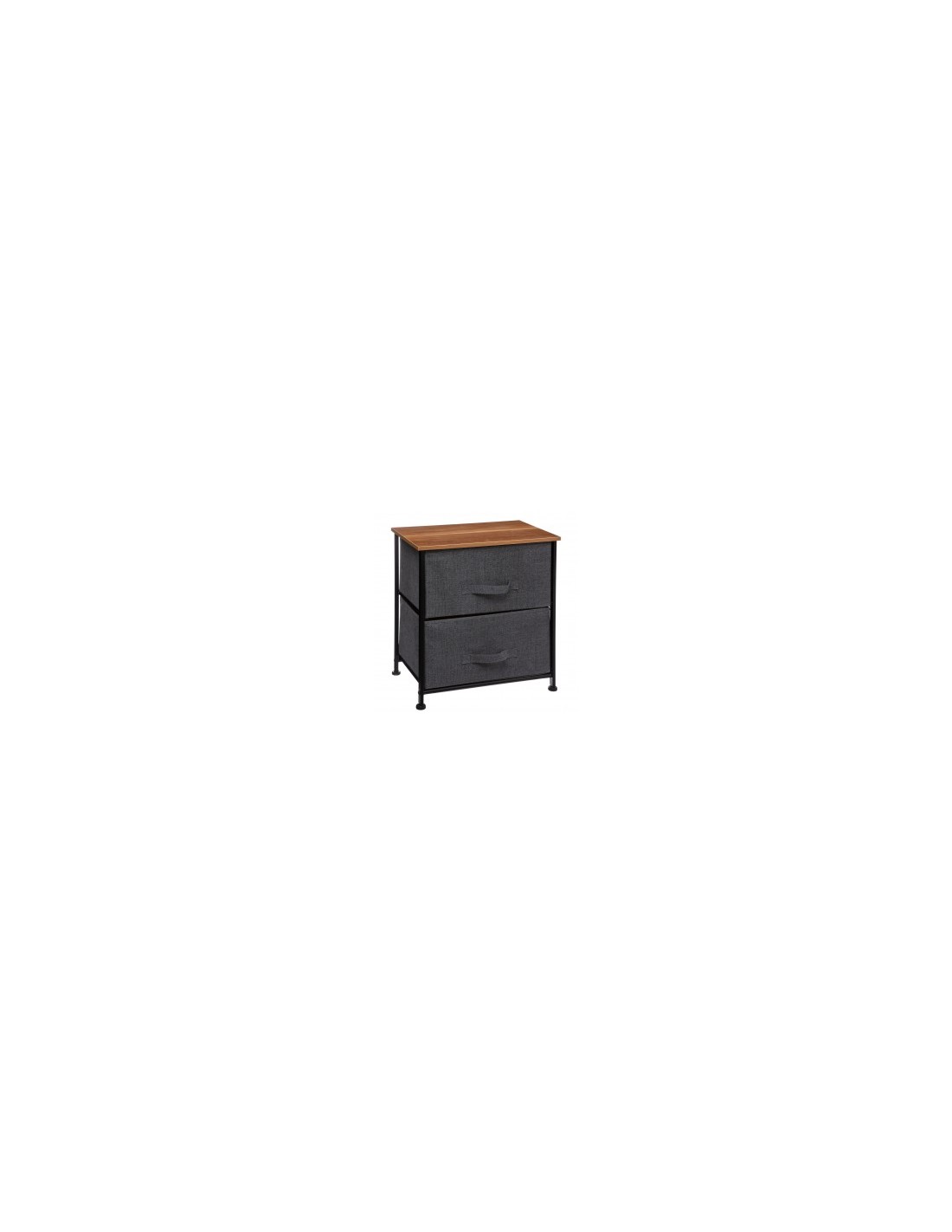 CASSETTIERA GRIGIO SCURO 2 CASSETTI 45X30X51CM su TreG Ingrosso