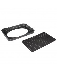 TEGLIA METALLO BASE RIMOVIBILE 31X21CM su TreG Ingrosso