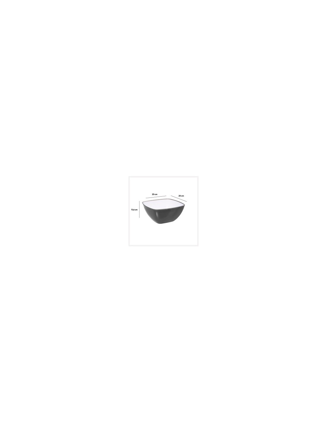 INSALATIERA 25CM GRIGIO su TreG Ingrosso