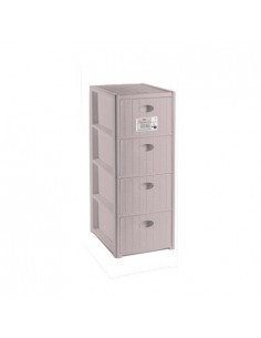 CASSETTIERA ELEGANCE SLIM 4C TORTORA su TreG Ingrosso