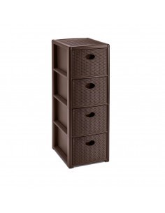 CASSETTIERA ELEGANCE SLIM 4C MOKA su TreG Ingrosso