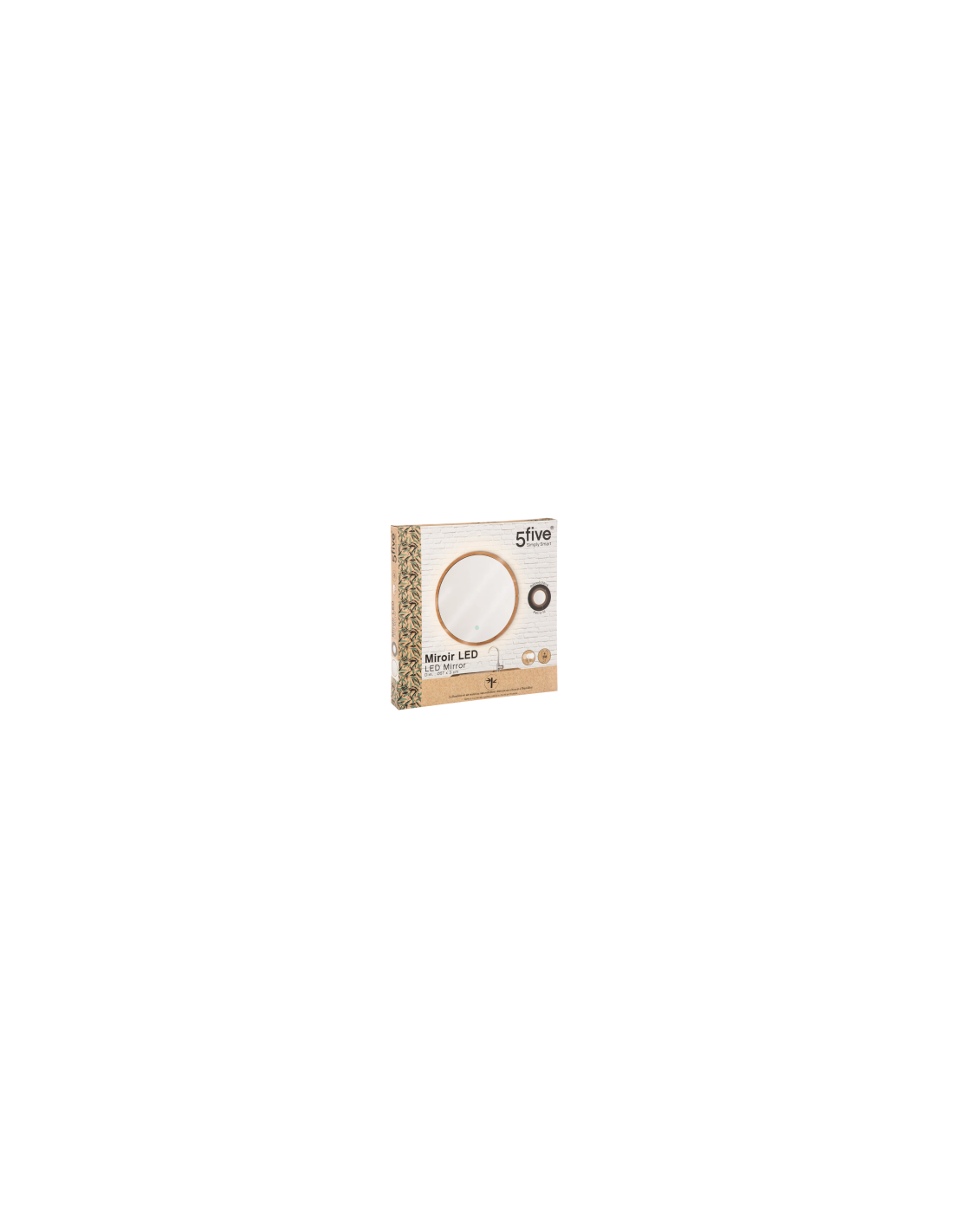 SPECCHIO BAMBOO/VETRO D57CM su TreG Ingrosso