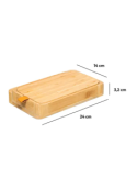 PORTAGIOIE BAMBOO C/SPECCHIO 24X3X14CM su TreG Ingrosso
