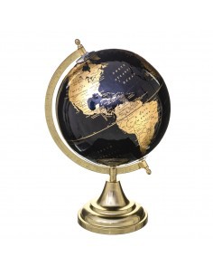 MAPPAMONDO NERO/ORO 33CM su TreG Ingrosso