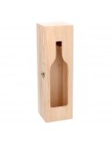 PORTABOTTIGLIE LEGNO 1P CON ESPOSITORE 36X11X11CM su TreG Ingrosso