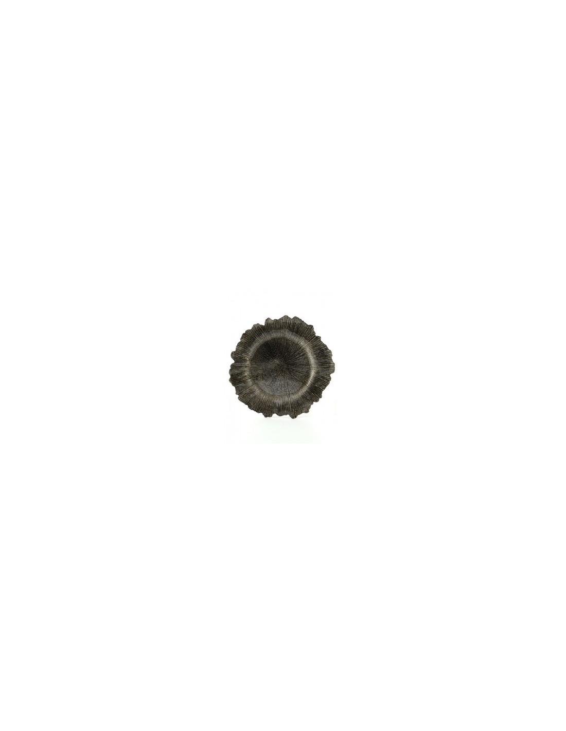 SOTTOPIATTO 130573 NERO/ORO 32CM PVC