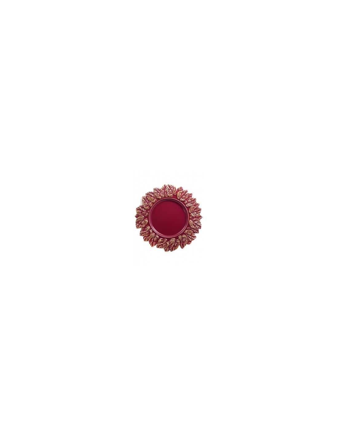 SOTTOPIATTO 130854 BURGUNDY/ORO 35CM(160)