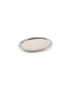 VASSOIO 37091 OVALE SILVER GLAMOUR 26X18CM su TreG Ingrosso