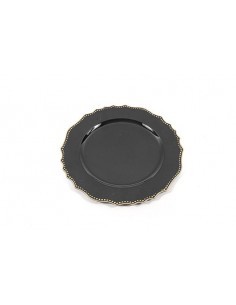 SOTTOPIATTO NERO/ORO 33CM su TreG Ingrosso