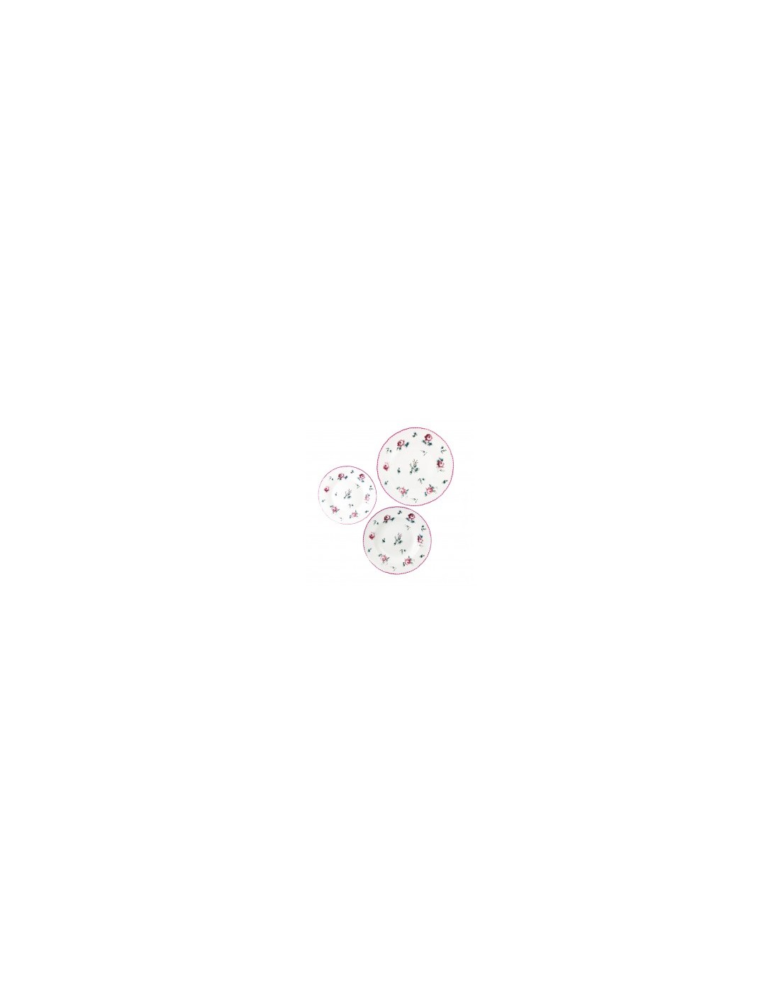 FIORI PIATTO FONDO 24CM 55079 su TreG Ingrosso