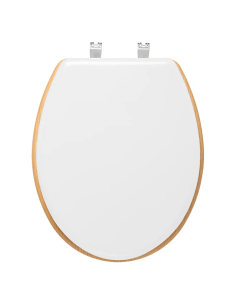 SEDILE WC LEGNO C/COP BIANCO 36X47CM su TreG Ingrosso