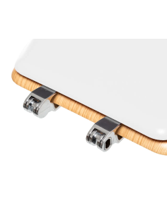 SEDILE WC LEGNO C/COP BIANCO 36X47CM su TreG Ingrosso