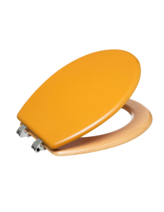 SEDILE WC LEGNO C/COP GIALLO 36X47CM su TreG Ingrosso