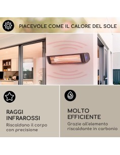 LAMPADA RADIANTE HA125 INFRAROSSI CON TELECOMANDO 2400W su TreG Ing...