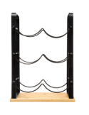 PORTABOTTIGLIE 6P METALLO/BAMBOO 26X17X38CM su TreG Ingrosso