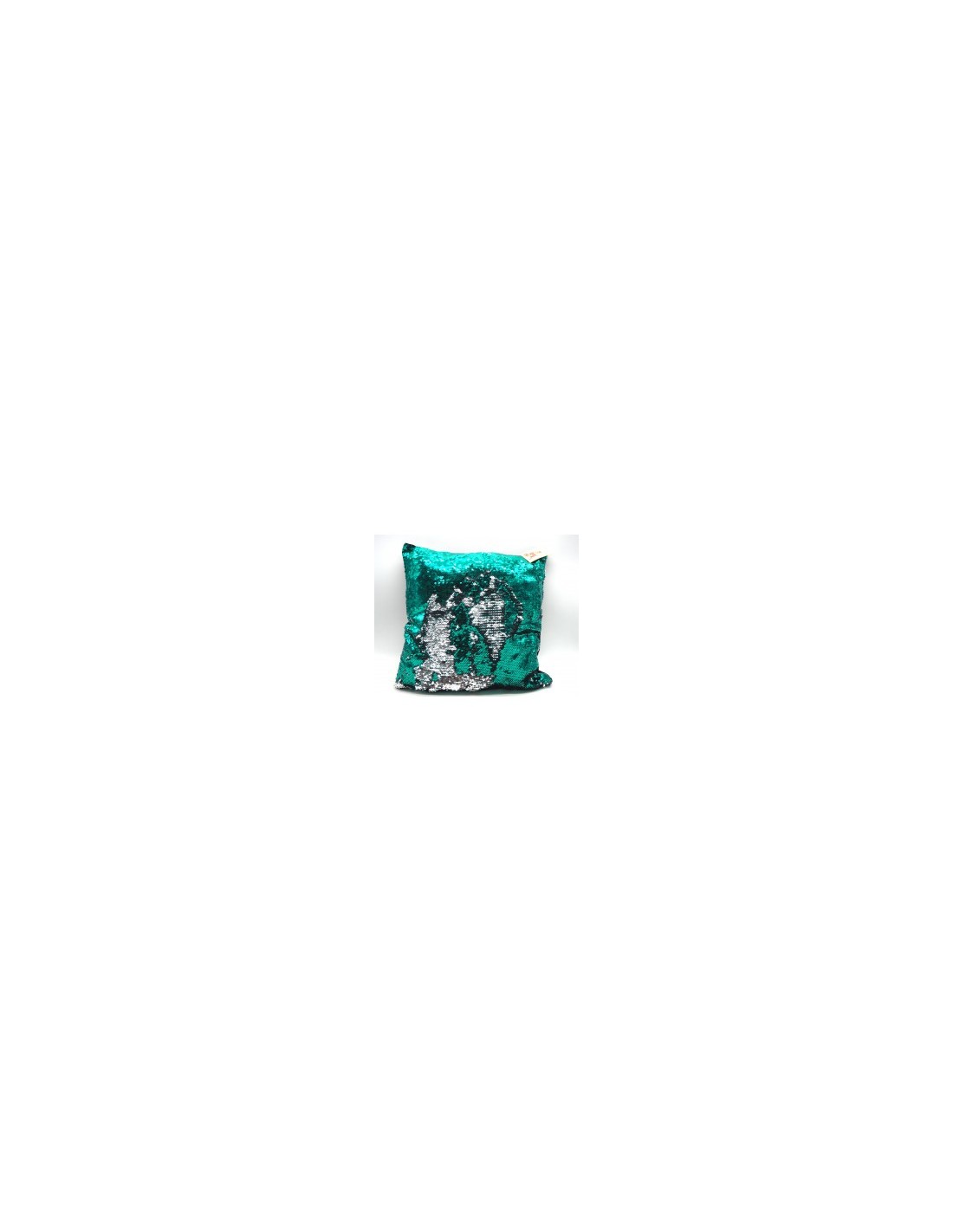 CUSCINO 28597 40X40CM VERDE C/PAILETTES su TreG Ingrosso