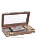 SCATOLA GIOCHI JM184843 LEGNO/OTTONE 30X14X6CM su TreG Ingrosso