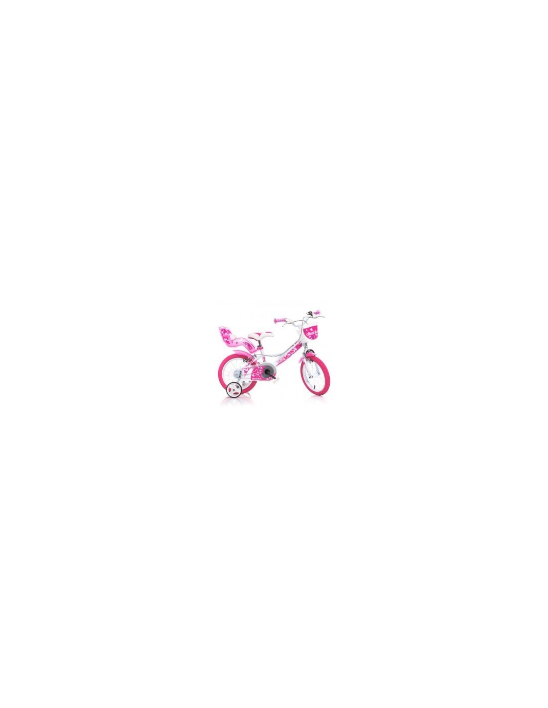 BICI 14 LITTLE HEART BIANCO/ROSA su TreG Ingrosso