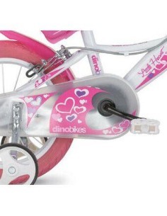 BICI 14 LITTLE HEART BIANCO/ROSA su TreG Ingrosso