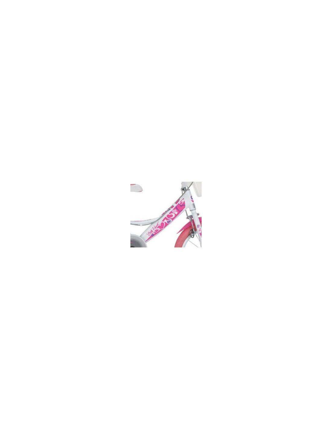 BICI 14 LITTLE HEART BIANCO/ROSA su TreG Ingrosso