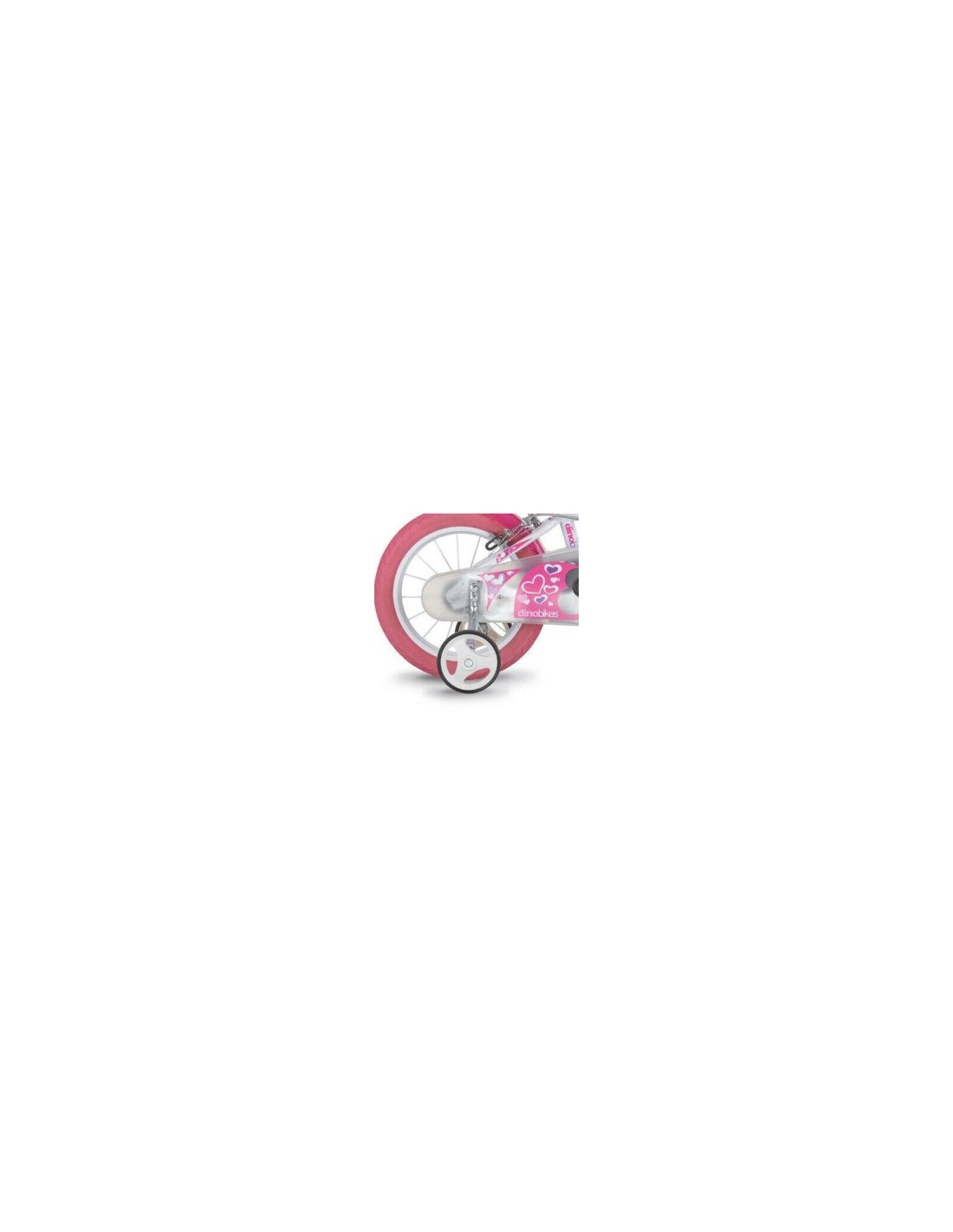 BICI 14 LITTLE HEART BIANCO/ROSA su TreG Ingrosso