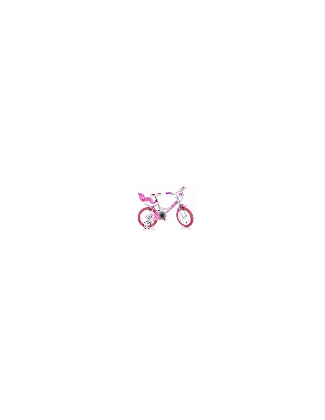 BICI 16 LITTLE HEART BIANCO/ROSA su TreG Ingrosso