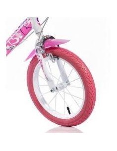 BICI 16 LITTLE HEART BIANCO/ROSA su TreG Ingrosso