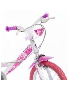 BICI 16 LITTLE HEART BIANCO/ROSA su TreG Ingrosso