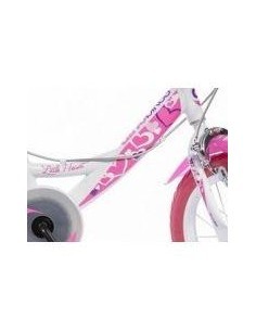 BICI 16 LITTLE HEART BIANCO/ROSA su TreG Ingrosso