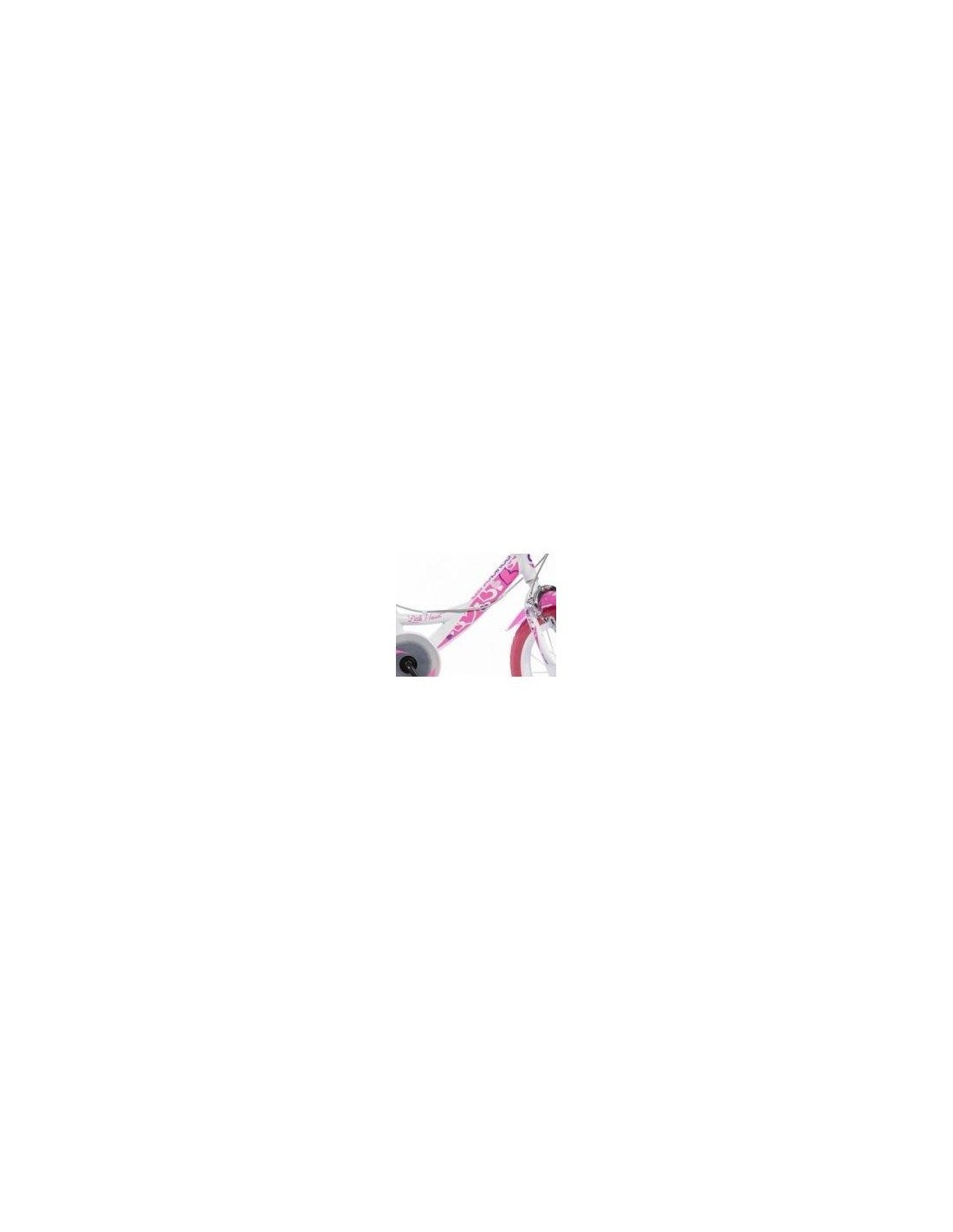 BICI 16 LITTLE HEART BIANCO/ROSA su TreG Ingrosso