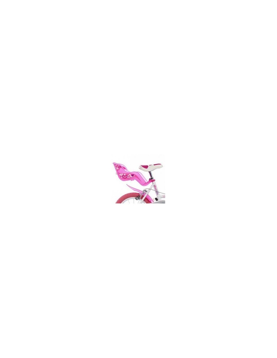 BICI 16 LITTLE HEART BIANCO/ROSA su TreG Ingrosso
