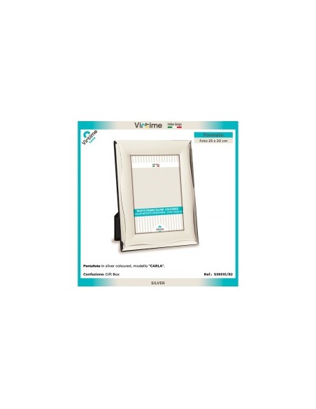 PORTAFOTO 36584/82 SILVER 20X25CM FLAT su TreG Ingrosso