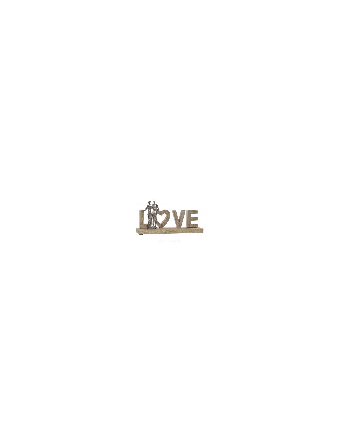 DECORAZIONE MANGO DH-185417 ALLUMINIO LOVE su TreG Ingrosso