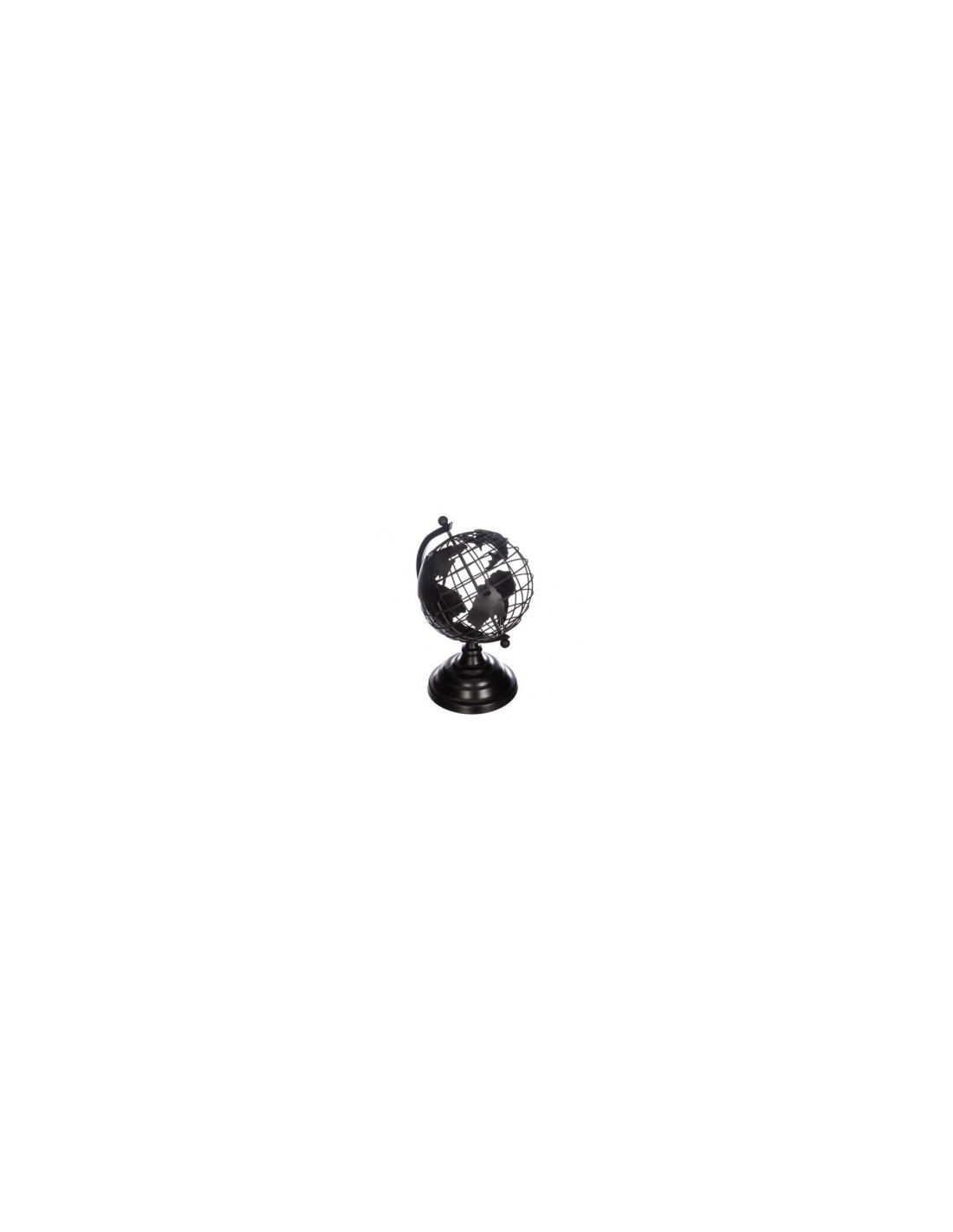 MAPPAMONDO 158028 METALLO NERO 20X18X30CM su TreG Ingrosso