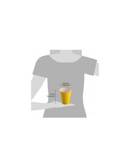 SANALIVING BICCHIERE S2025GL GIALLO LIMONE su TreG Ingrosso