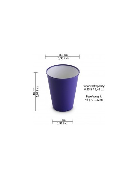 SANALIVING BICCHIERE S2025VL VIOLA su TreG Ingrosso