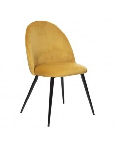 SEDIA 184908C SLANO VELLUTO OCRA su TreG Ingrosso