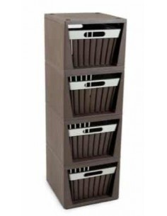 CASSETTIERA DOGA MOKA 4 CASSETTI su TreG Ingrosso