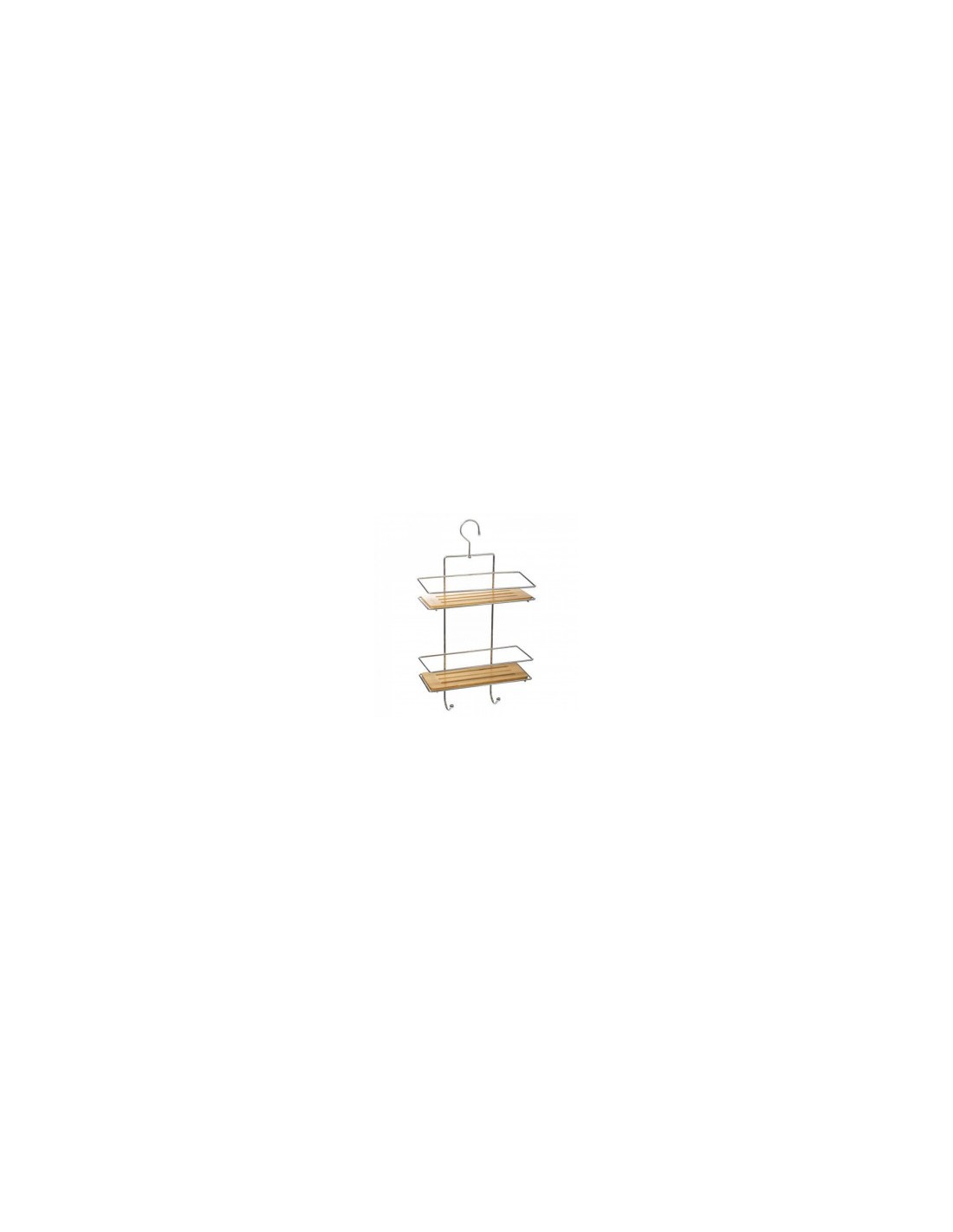 MENSOLA 174614 2 PIANI BAMBOO/METALLO su TreG Ingrosso