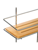MENSOLA 174614 2 PIANI BAMBOO/METALLO su TreG Ingrosso