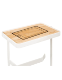 PORTAROTOLO 174679A BIANCO 60CM METALLO su TreG Ingrosso