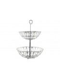PORTAFRUTTA PC185166 CROMATO 28X28X40 DECORAZIONE POSATE su TreG In...