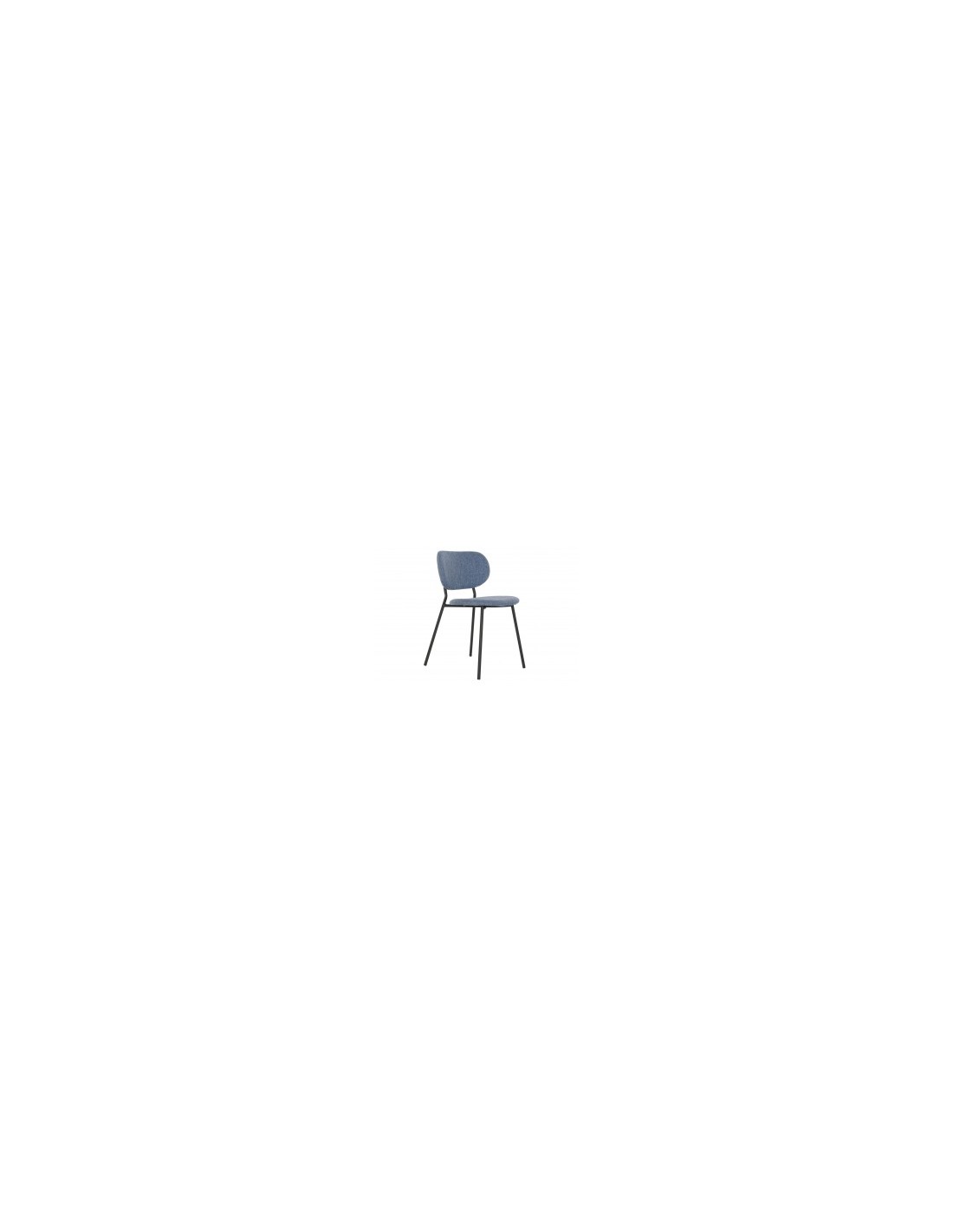 SEDIA MB180354 AZZURRO 52X47X77 METALLO/POLIESTERE su TreG Ingrosso
